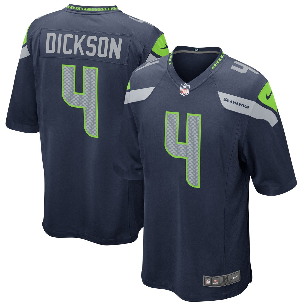 Michael Dickson Seattle Seahawks Nike Game Jersey - College Navy football jersey product view 1