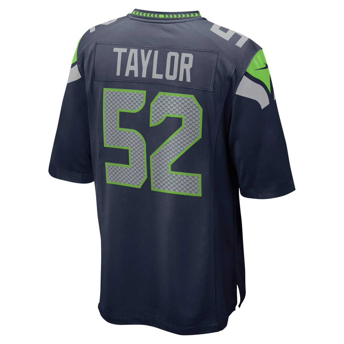 Darrell Taylor Seattle Seahawks Nike Game Jersey - College Navy football jersey product view 3
