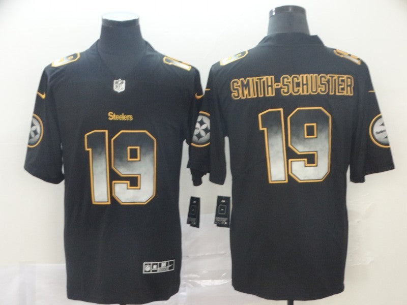 Men's Pittsburgh Steelers #19 JuJu Smith-Schuster Black Player Jersey1 football jersey product view 1