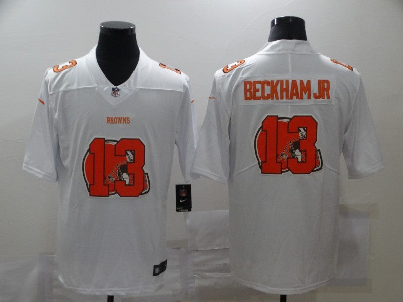 Men's Cleveland Browns Odell Beckham Jr. #13 White Player Game Jersey1 football jersey product view 1