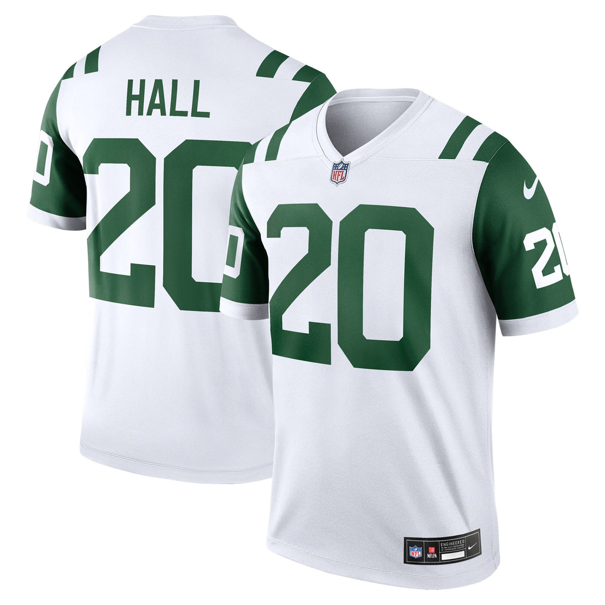 Breece Hall New York Jets Nike Classic Alternate Legend Jersey - White football jersey product view 1