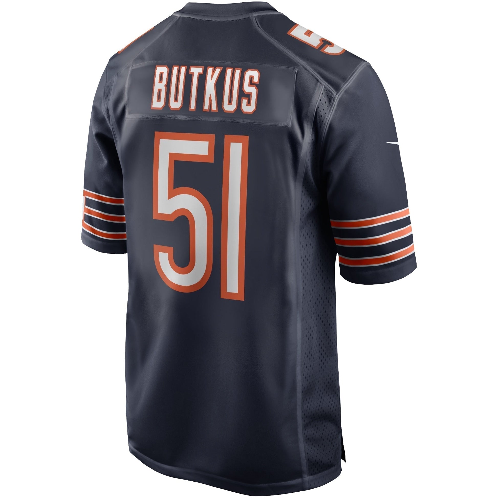 Dick Butkus Chicago Bears Nike Game Retired Jersey - Navy football jersey product view 3