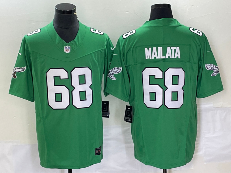Men's Philadelphia Eagles Jordan Mailata #68 Kelly Green Game Jersey1 basketball jersey product view 1