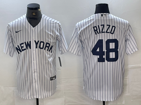 Men's New York Yankees Anthony Rizzo #48 White Limited Jersey1 baseball jersey product view 1