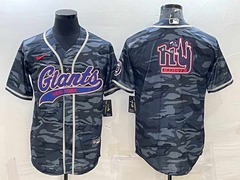 Men's New York Giants Grey Camouflage Game Jersey1 football jersey product view 1