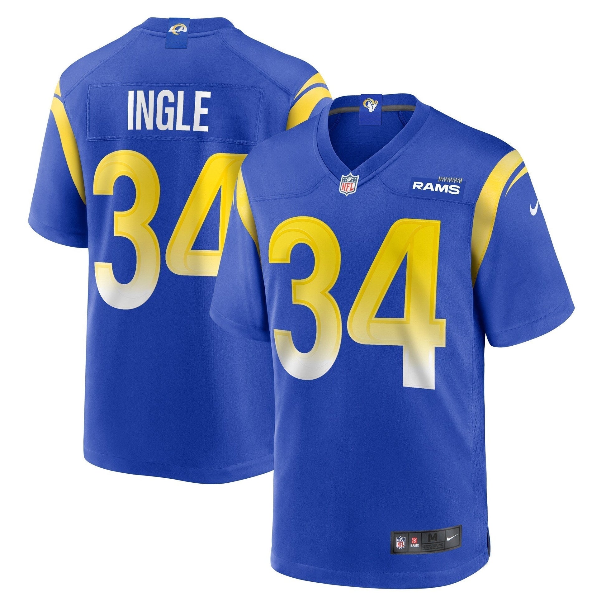 Tanner Ingle Los Angeles Rams Nike Home Game Jersey - Royal football jersey product view 1