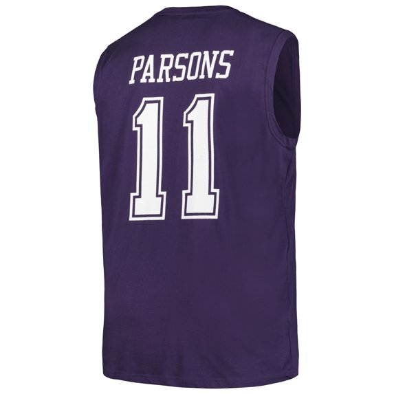 Men's Micah Parsons Navy Dallas Cowboys football jersey product view 3