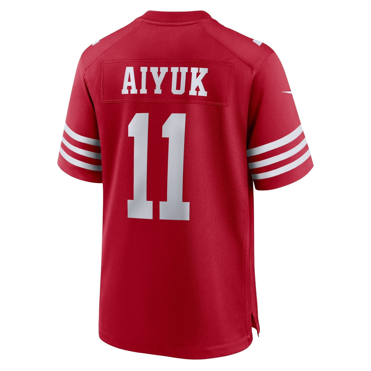 Brandon Aiyuk San Francisco 49ers Nike Team Game Jersey - Scarlet football jersey product view 3