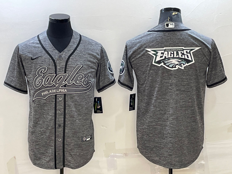 Men's Philadelphia Eagles Gray Player Jersey1 football jersey product view 1