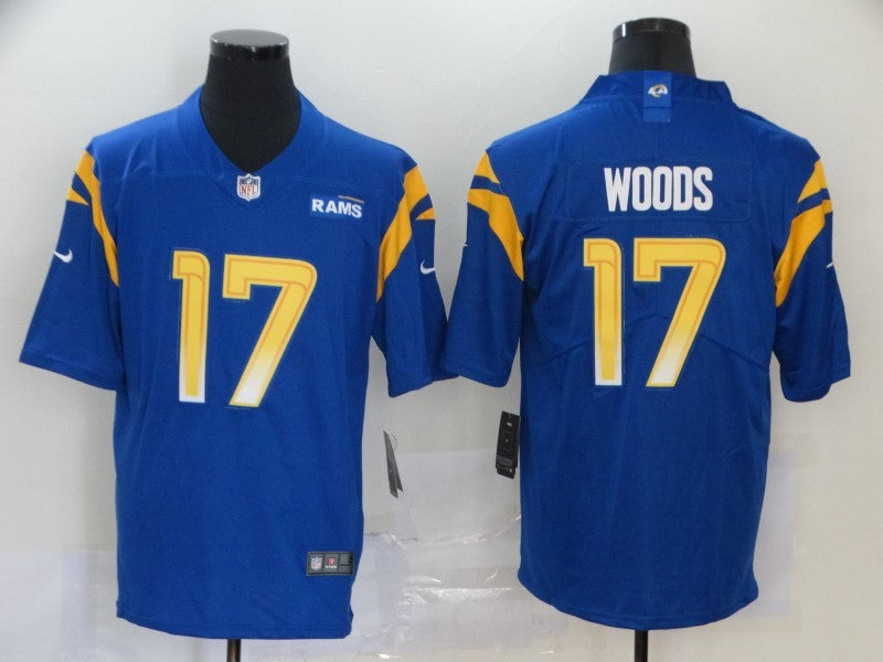 Men's Los Angeles Rams Robert Woods #17 Blue Game Player Jersey1 football jersey product view 1