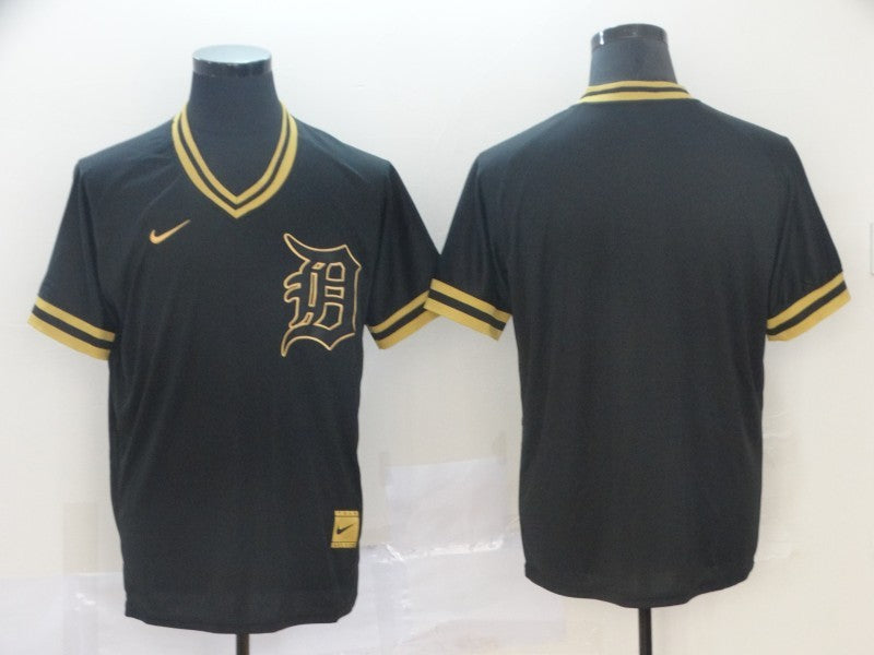 Men's Detroit Tigers Black Blank Replica Jersey baseball jersey product view 1