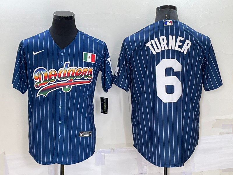 Men's Los Angeles Dodgers Trea Turner #6 Blue Stitched Jersey1 baseball jersey product view 1