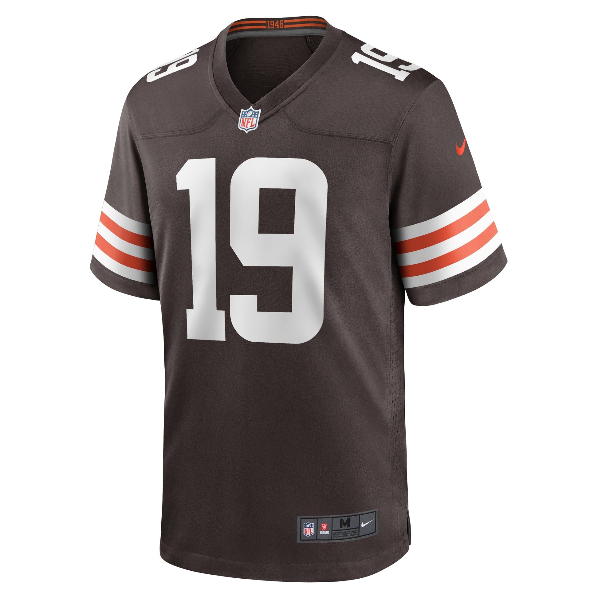 Cedric Tillman Cleveland Browns Nike Game Jersey - Brown football jersey product view 2