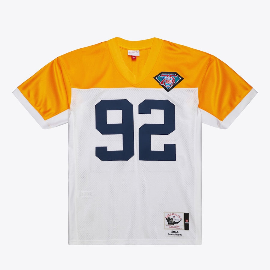 Men's Reggie White White Green Bay Packers 1994 Authentic Jersey football jersey product view 1
