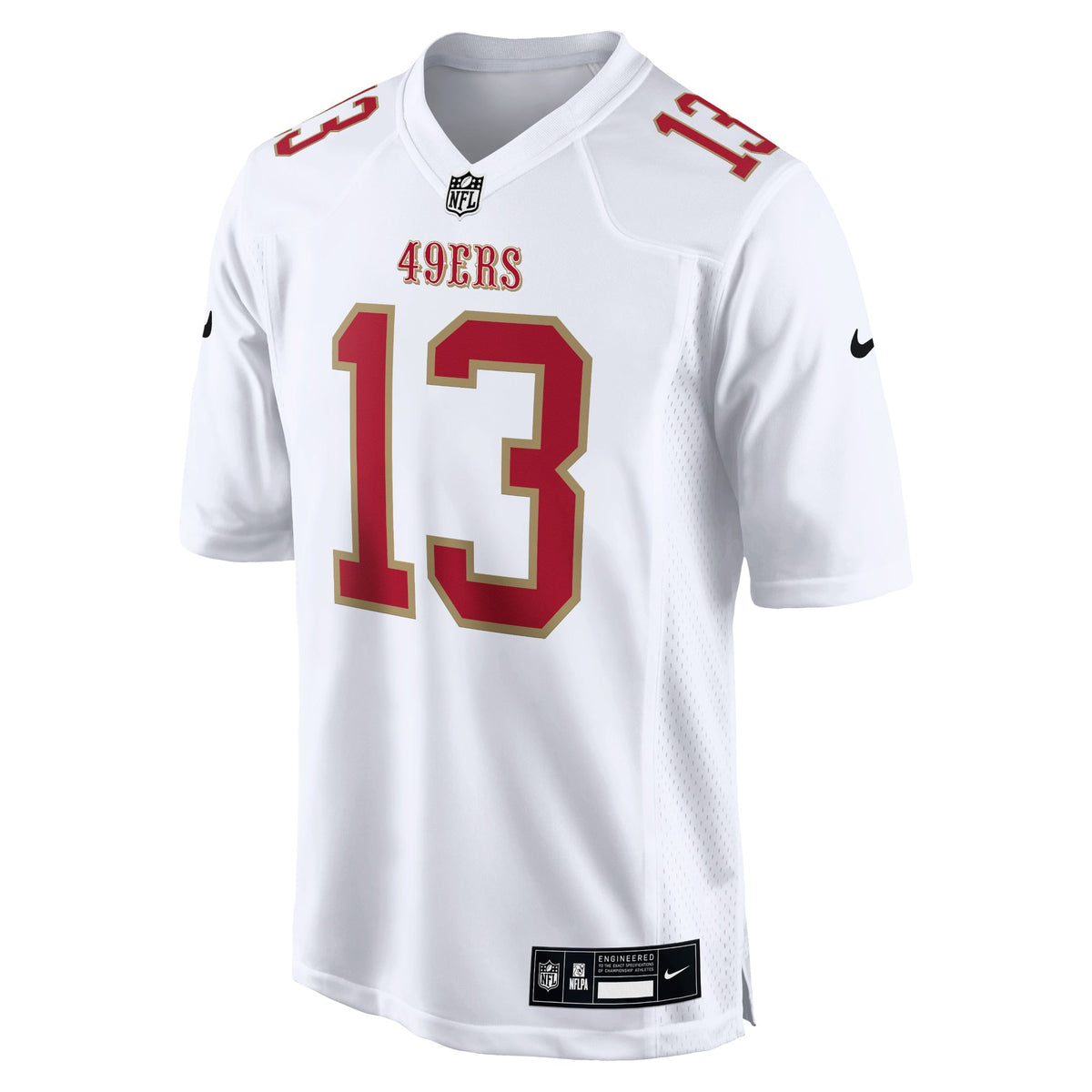 Brock Purdy San Francisco 49ers Nike Fashion Game Jersey - Tundra White football jersey product view 2
