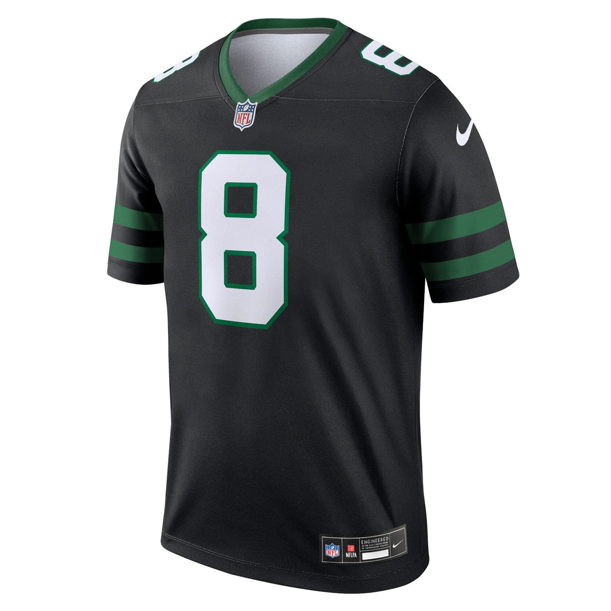 Aaron Rodgers New York Jets Nike Alternate Legend Jersey - Legacy Black football jersey product view 2