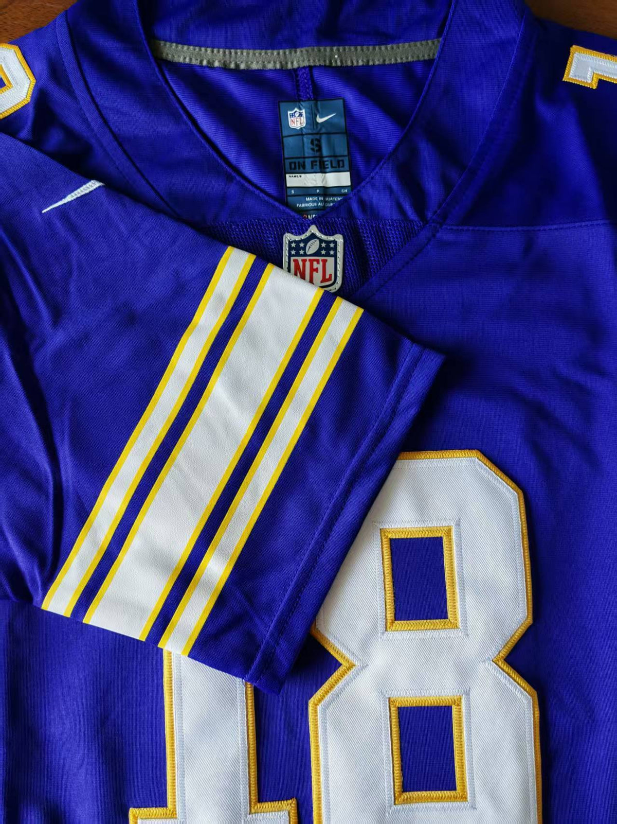Men's Minnesota Vikings Justin Jefferson Nike Jersey - Retro Purple football jersey product view 2