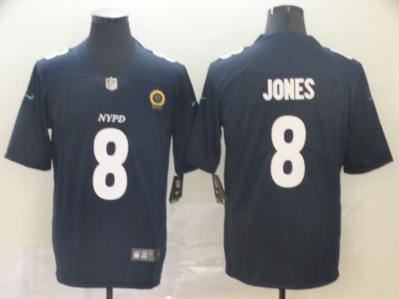 Men's New York Giants Daniel Jones #8 Navy City Edition Game Jersey1 football jersey product view 1