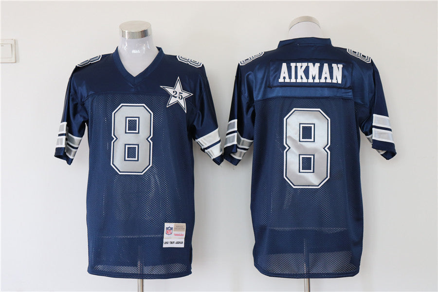Men's Dallas Cowboys Troy Aikman Navy Legacy Replica Jersey1 football jersey product view 1