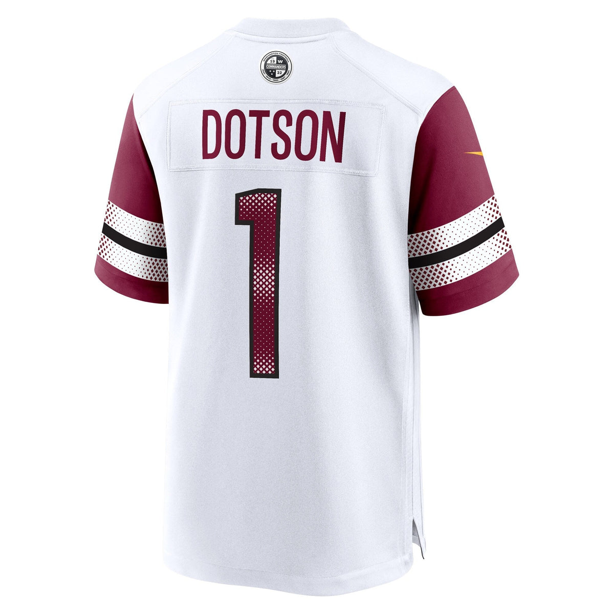 Jahan Dotson Washington Commanders Nike Game Jersey - White football jersey product view 3