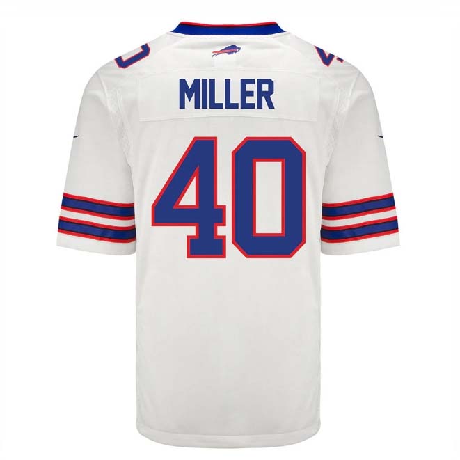 B.Bills #40 Von Miller Player White Game Jersey -Stitched American Football Jerseys football jersey product view 1