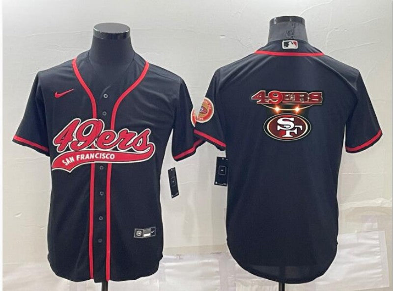 Men's San Francisco 49ers Black Game Jersey1 football jersey product view 1