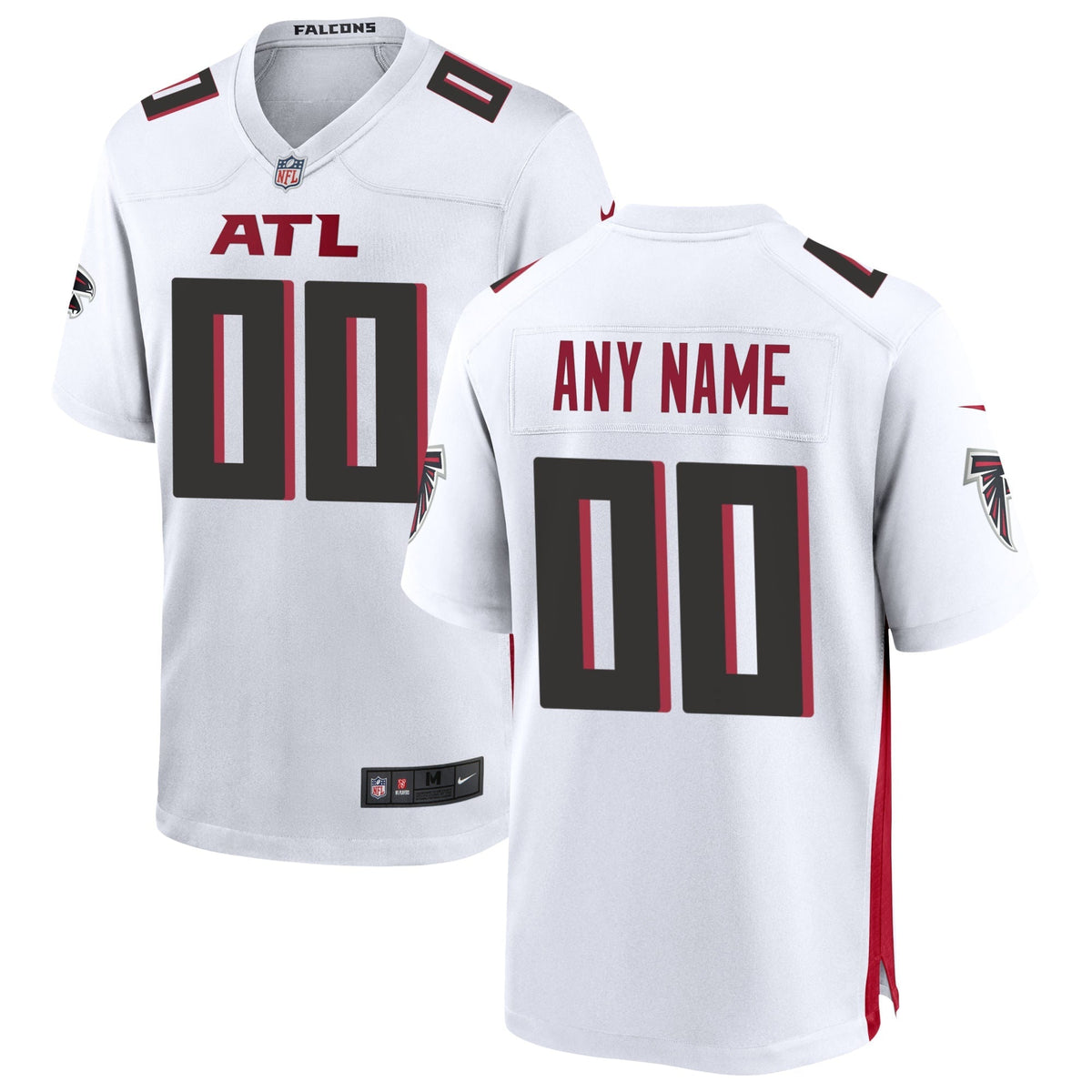 Atlanta Falcons Nike Custom Game Jersey - White football jersey product view 1