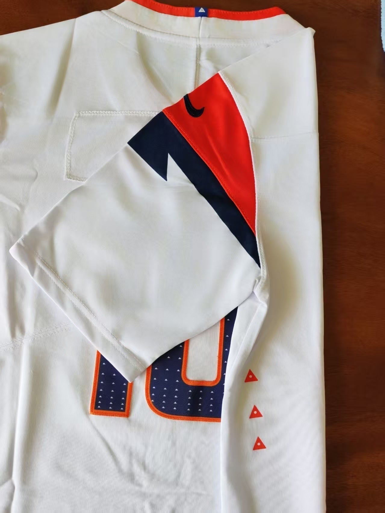 Men's Denver Broncos Bo Nix Jersey-White football jersey product view 2