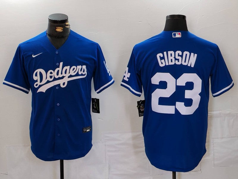 Men's Los Angeles Dodgers Kirk Gibson #23 Royal Replica Player Jersey1 baseball jersey product view 1