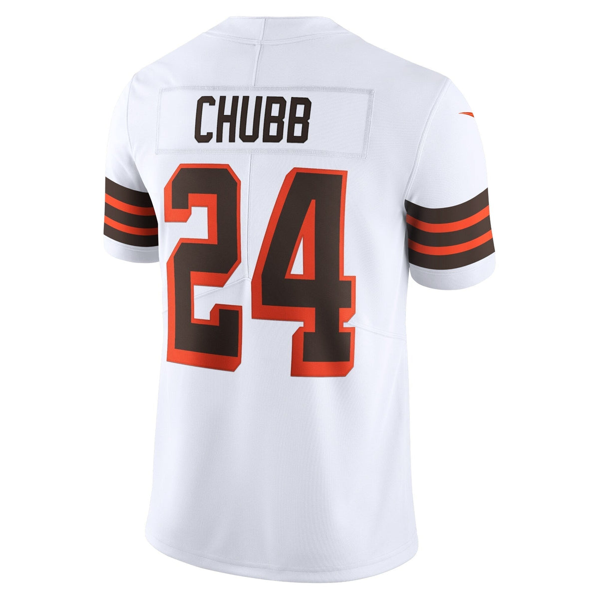 Nick Chubb Cleveland Browns Nike 1946 Collection Alternate Vapor Limited Jersey - White football jersey product view 3