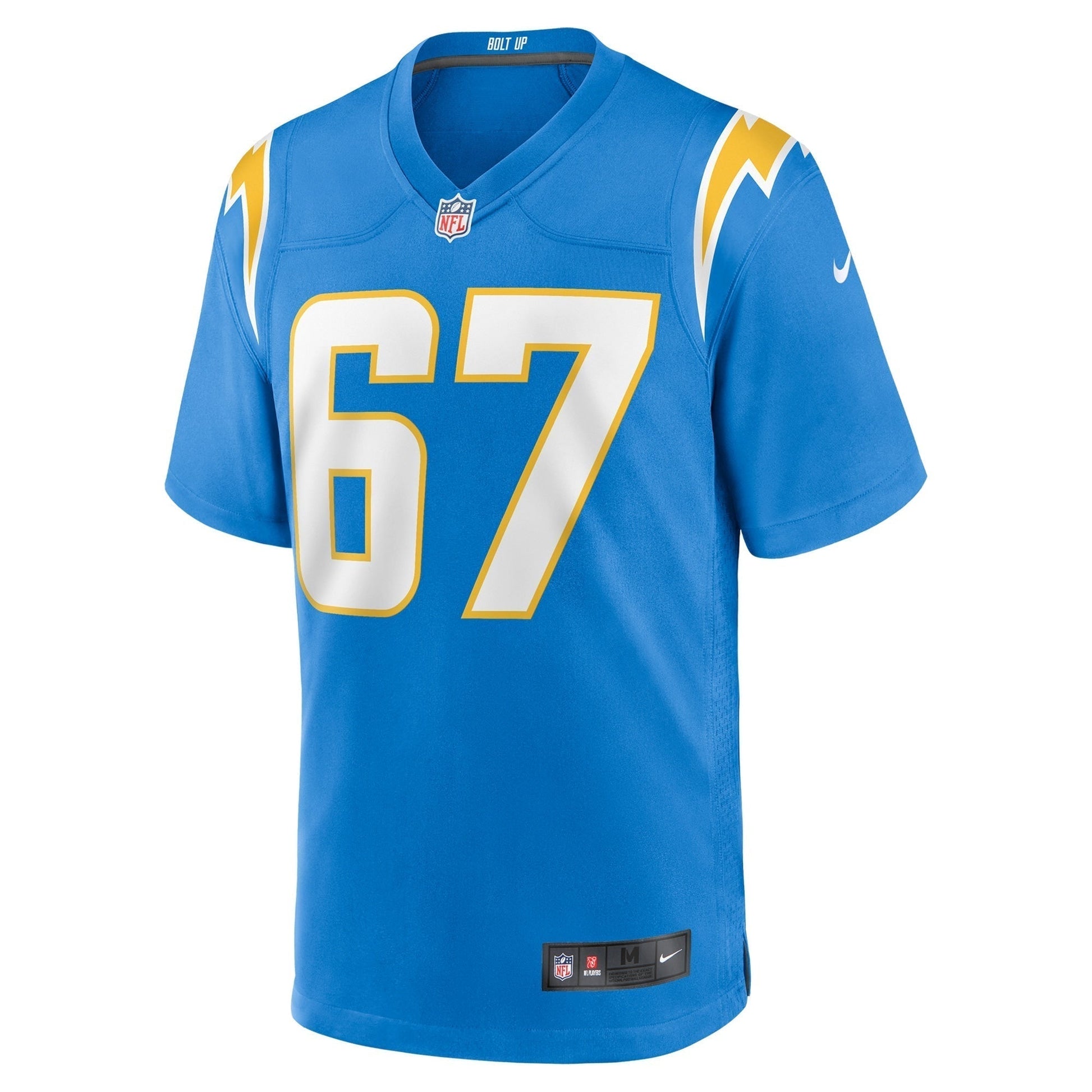 Alex Leatherwood Los Angeles Chargers Nike Team Game Jersey - Powder Blue football jersey product view 2