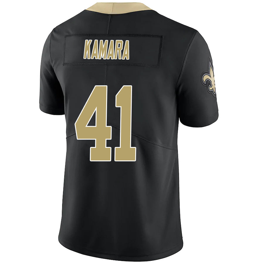 #41 Alvin Kamara Player NO.Saints Black Vapor F.U.S.E. Limited Football Jerseys football jersey product view 1