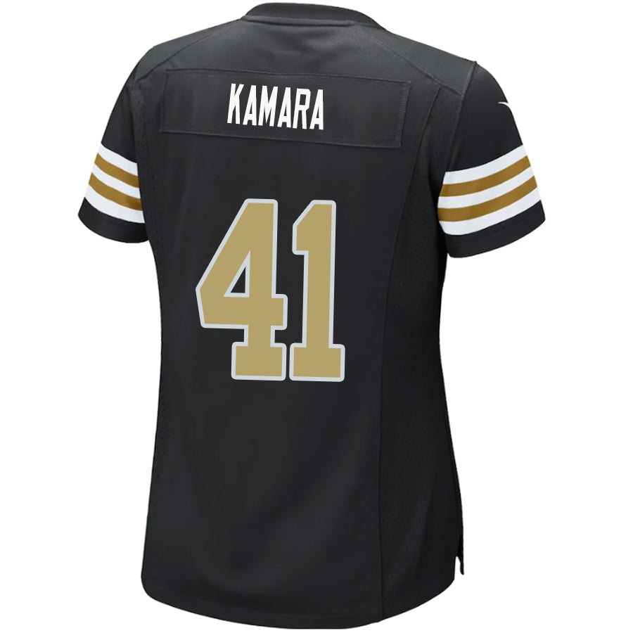 #41 Alvin Kamara Player NO.Saints Black Game Stitched Football Jerseys football jersey product view 1