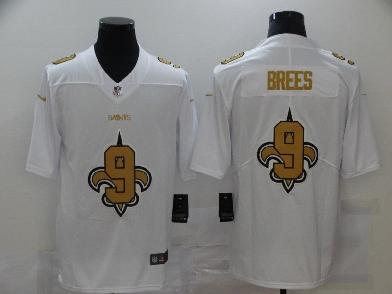 Men's New Orleans Saints #9 Drew Brees White Player Game Jersey1 football jersey product view 1