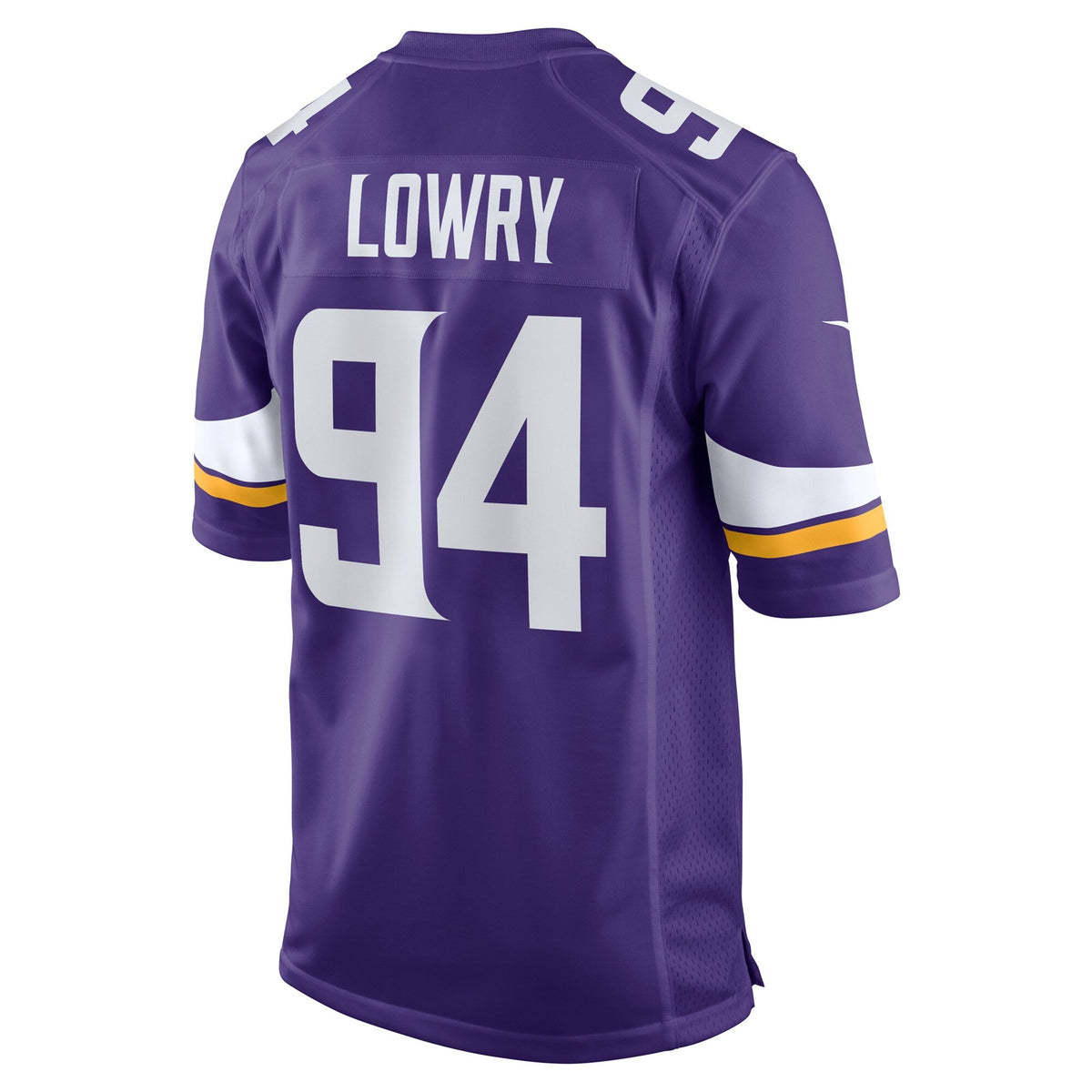 Dean Lowry Minnesota Vikings Nike Game Jersey - Purple football jersey product view 3