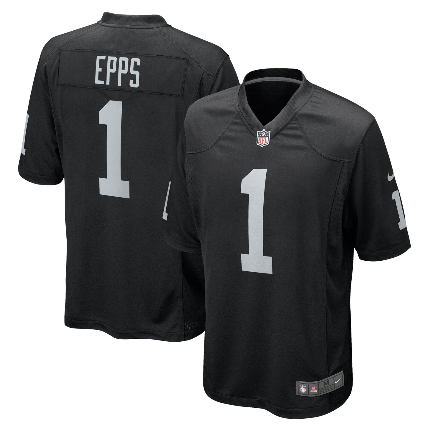 Marcus Epps Las Vegas Raiders Nike Game Jersey - Black football jersey product view 1