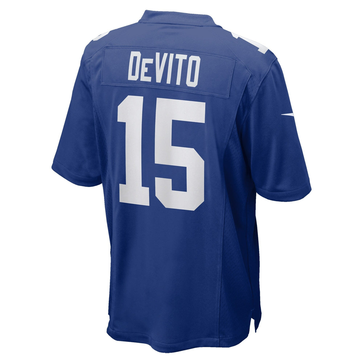 Tommy DeVito New York Giants Nike Game Jersey - Royal football jersey product view 3
