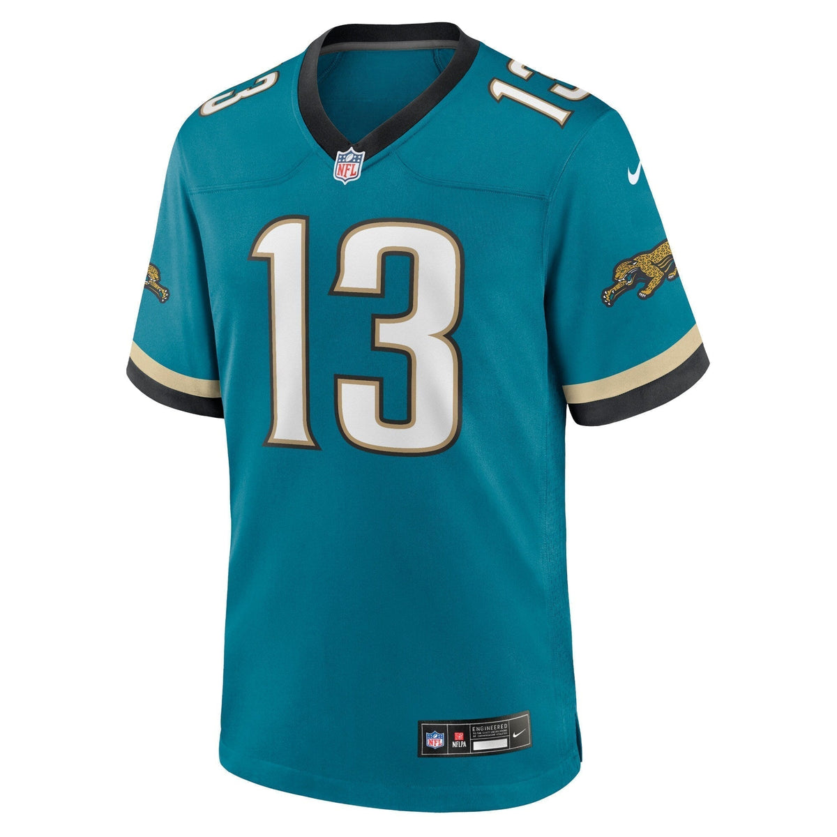Christian Kirk Jacksonville Jaguars Nike Prowler Throwback Game Jersey - Teal football jersey product view 2