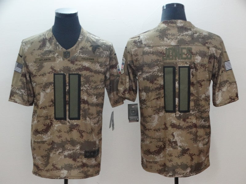 Men's Atlanta Falcons Julio Jones #11 Camouflage Game Jersey1 football jersey product view 1