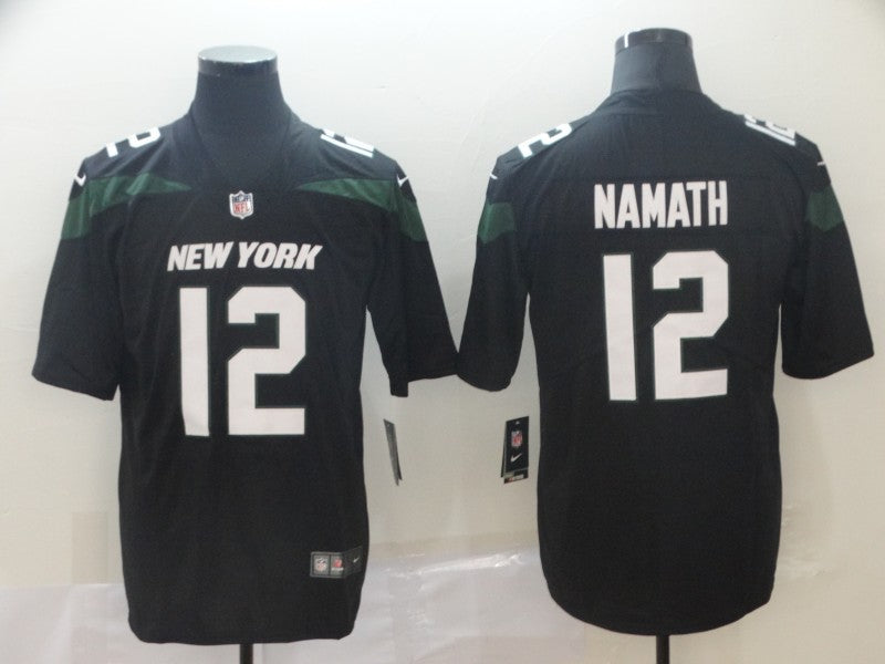 Men's New York Jets Joe Namath Black Game Jersey1 football jersey product view 1