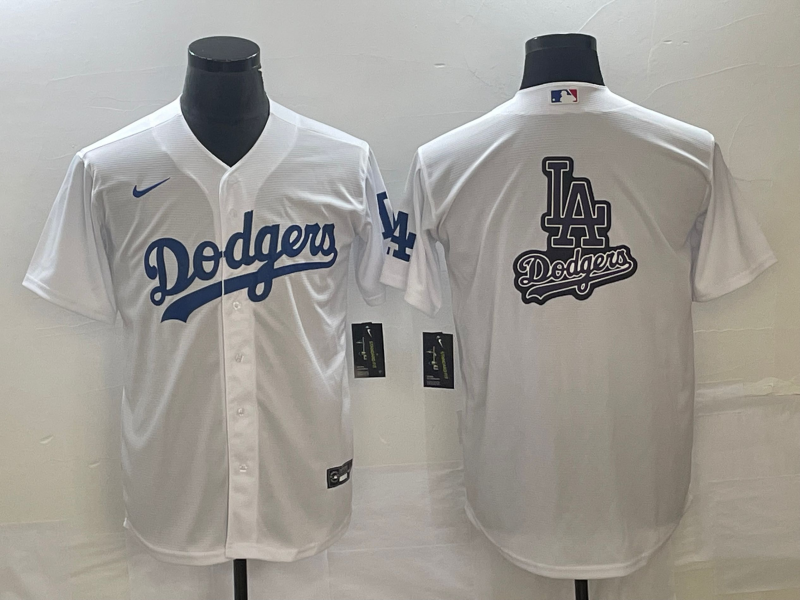 Men's Los Angeles Dodgers White Home Replica Team Jersey1 baseball jersey product view 1