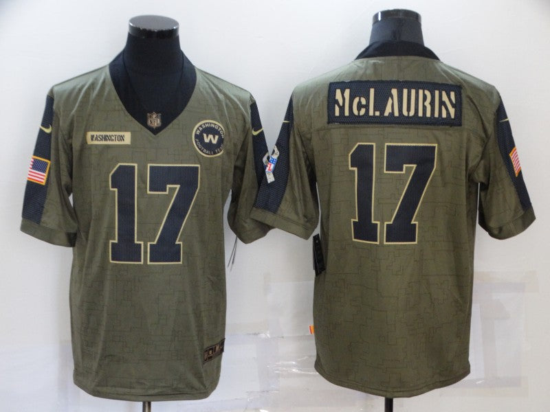 Men's Washington Commanders Terry Mclaurin #17 Brown Game Jersey1 football jersey product view 1