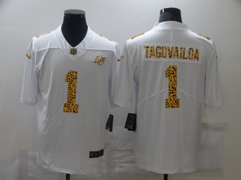 Men's Miami Dolphins Tua Tagovailoa #1 White Game Jersey1 football jersey product view 1