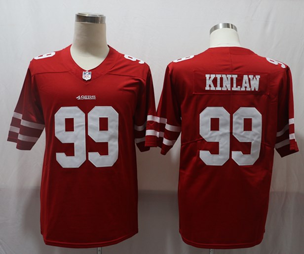 Men's San Francisco 49ers Javon Kinlaw #99 Red Game Jersey1 football jersey product view 1