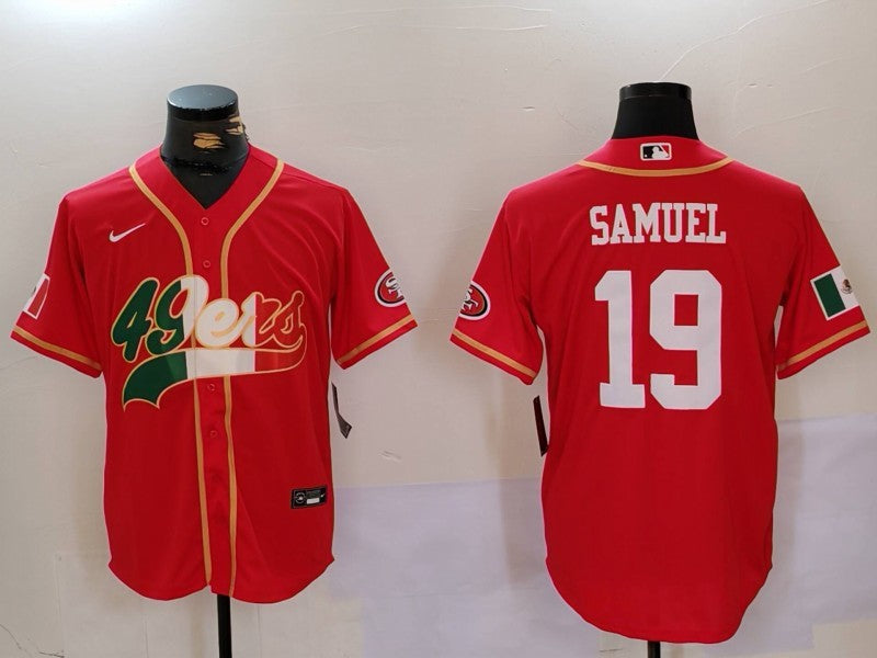 Men's San Francisco 49ers Deebo Samuel #19 Scarlet Game Jersey1 football jersey product view 1