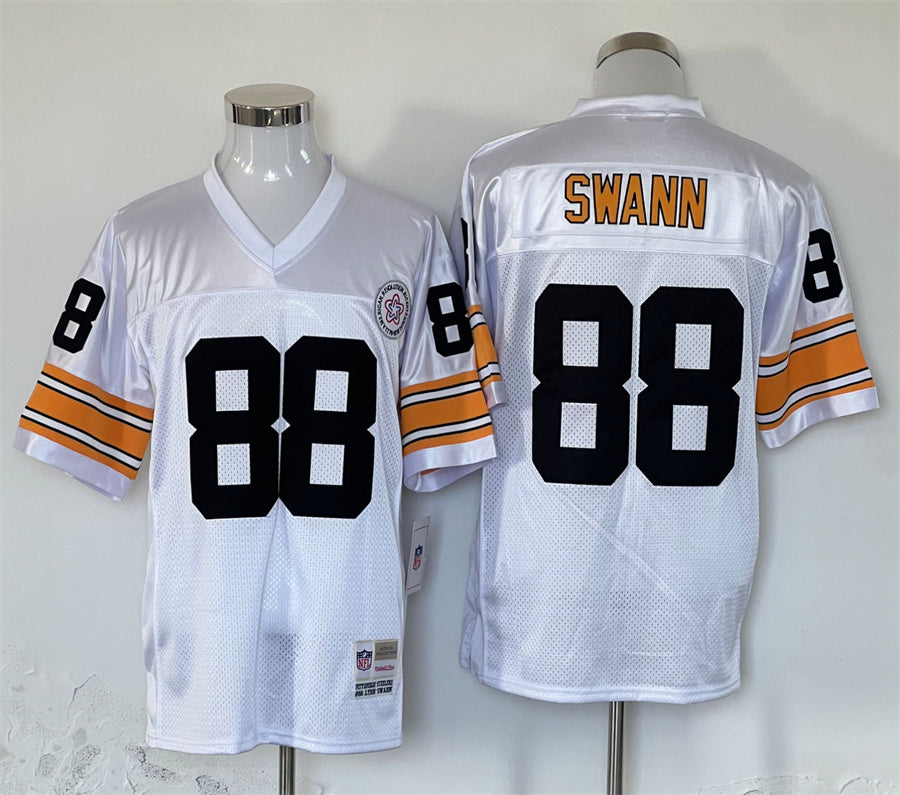 Men's Pittsburgh Steelers Lynn Swann White Legacy Replica Jersey1 football jersey product view 1