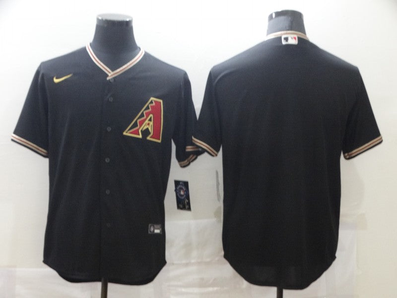 Men's Arizona Diamondbacks Black Replica Blank Jersey1 baseball jersey product view 1