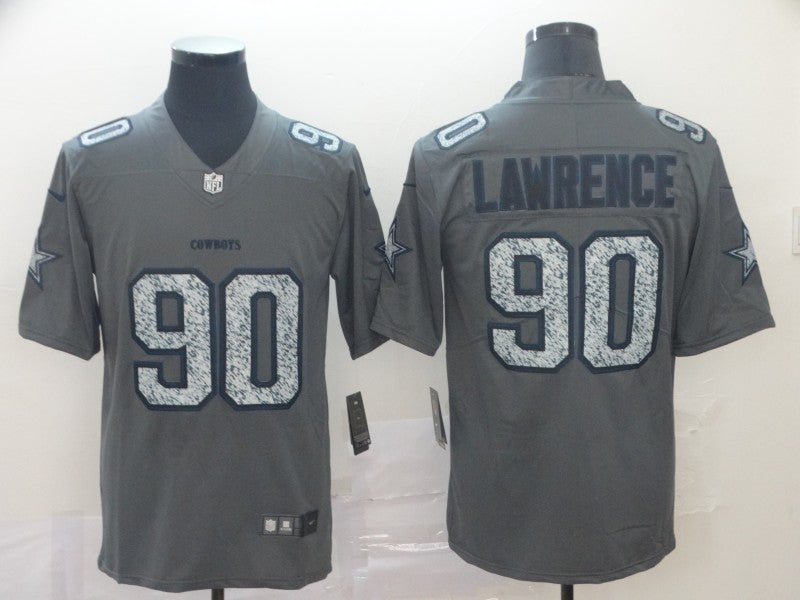 Men's Dallas Cowboys DeMarcus Lawrence #90 Gray Game Jersey1 football jersey product view 1