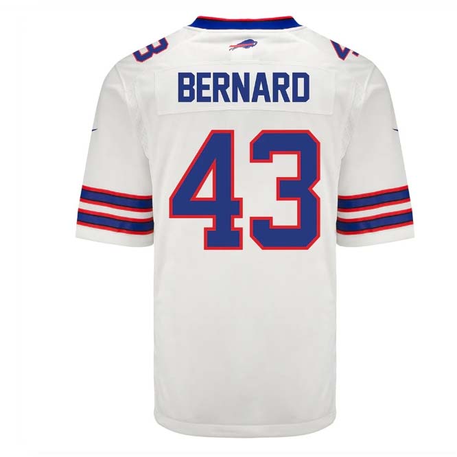 B.Bills #43 Terrel Bernard Player White Game Jersey -Stitched American Football Jerseys football jersey product view 1