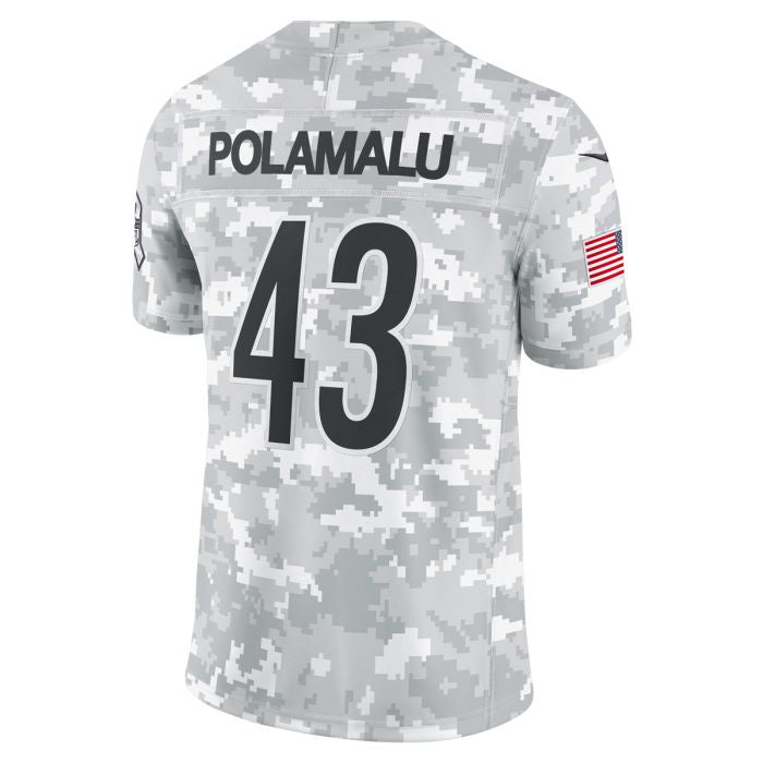 P.Steelers #43 Troy Polamalu Player Vapor F.U.S.E Limited Salute to Service Stitched American Football Jerseys football jersey product view 1